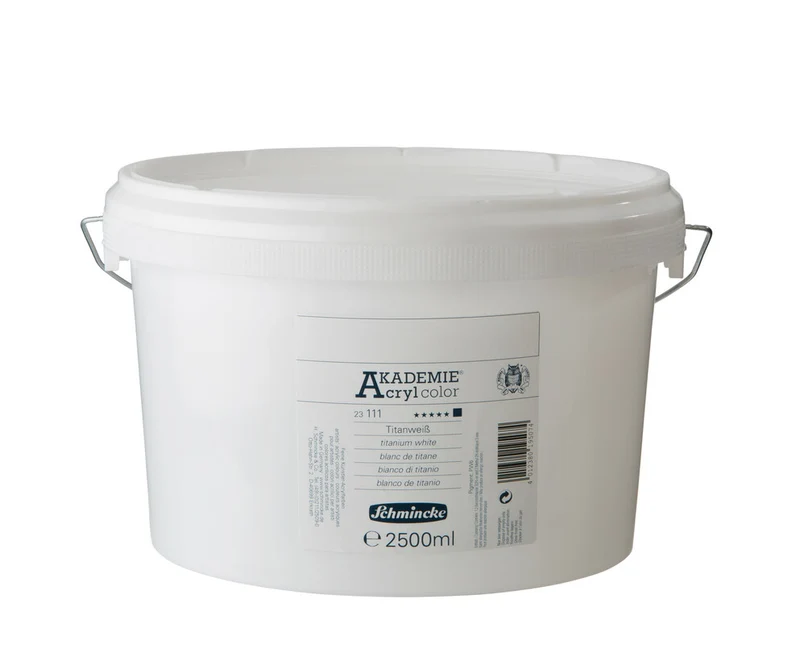 Colore acrilico Schmincke AKADEMIE 2,5 l – Bianco di titanio