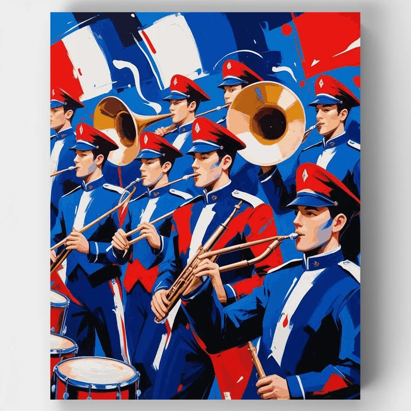 Marching Band Performance - Paint by Numbers Kit