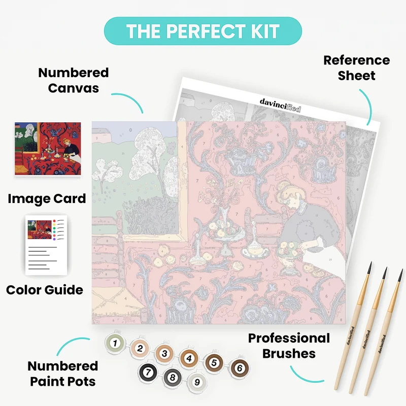 Red Room - Paint by Numbers Kit