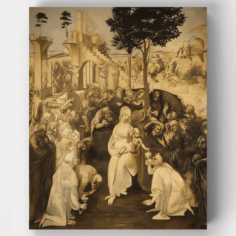 Adoration of the Magi - Paint by Numbers Kit