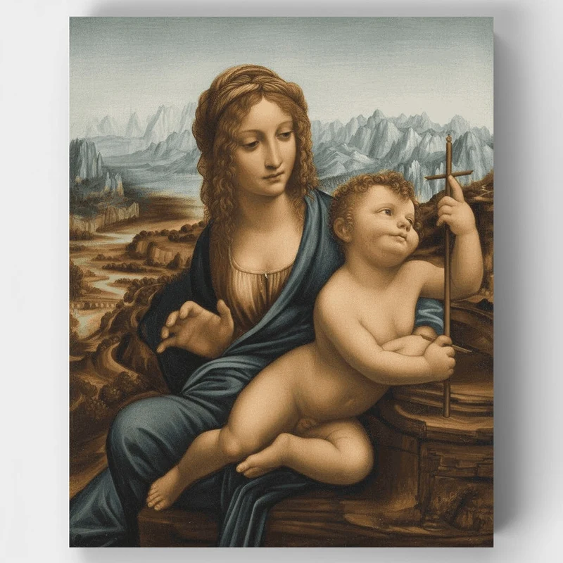 Madonna Yarnwinder - Paint by Numbers Kit