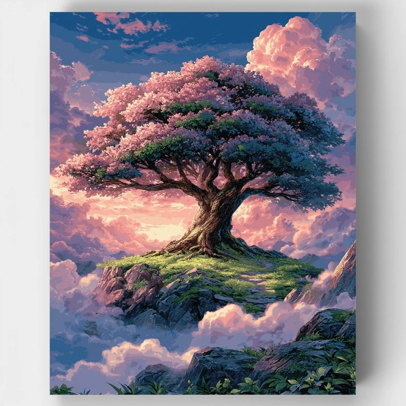 "Skyroot Blossom" Paint by Numbers Kit