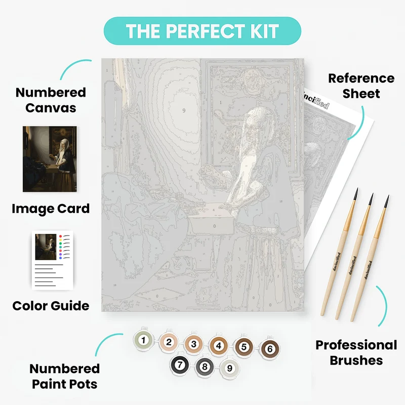 Woman Holding a Balance - Paint by Numbers Kit
