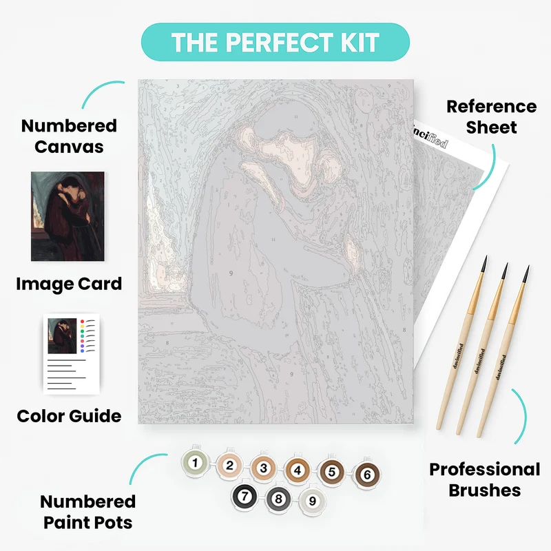 The Kiss - Paint by Numbers Kit