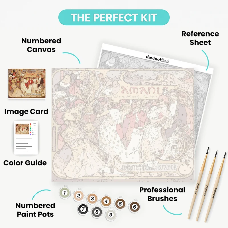 Amants (The Lovers) - Paint by Numbers Kit