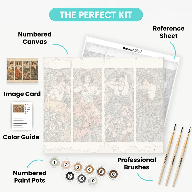 The Precious Stones - Paint by Numbers Kit