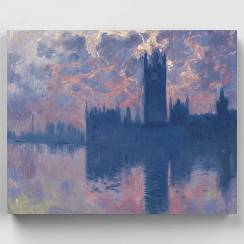 The Houses of Parliament, Sunset - Paint by Numbers Kit