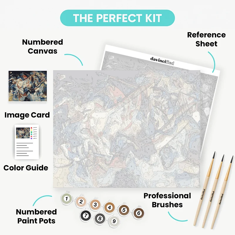 Composition VI - Paint by Numbers Kit