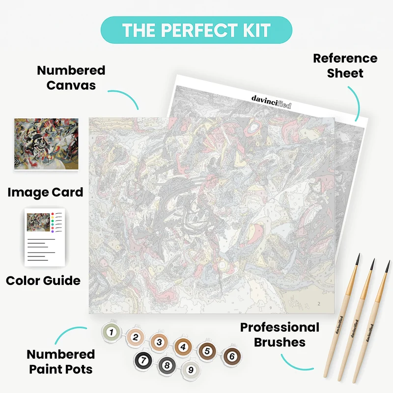 Composition VII - Paint by Numbers Kit