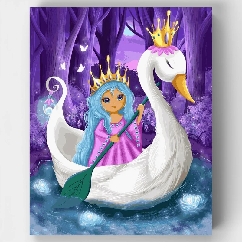 "The Swan Princess" Paint by Numbers Kit