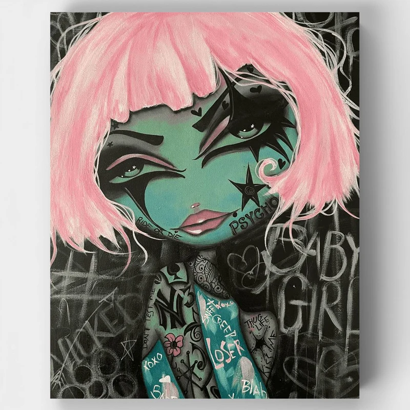 "Psycho" Paint by Numbers Kit