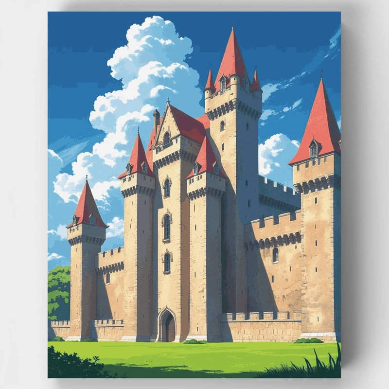 Medieval Castle - Paint by Numbers Kit