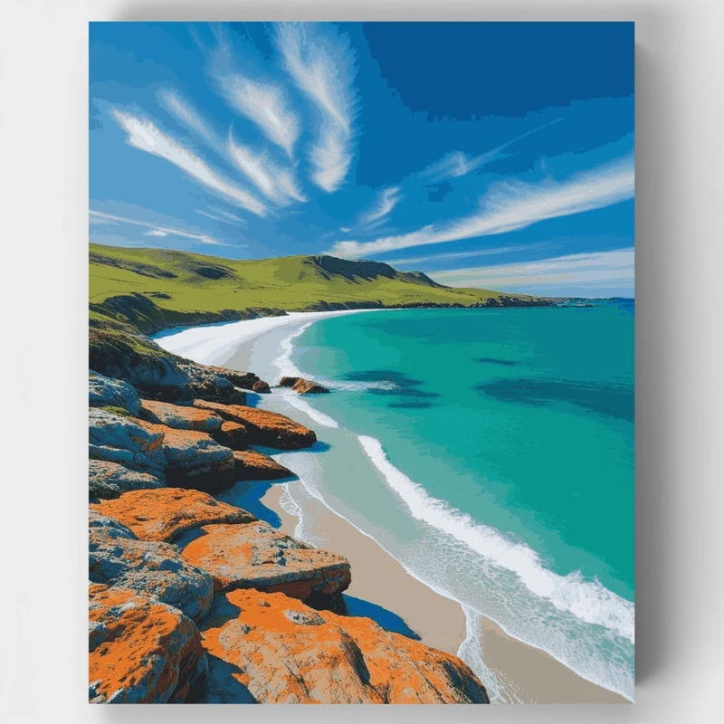 Scottish Coastal Paradise - Paint by Numbers Kit