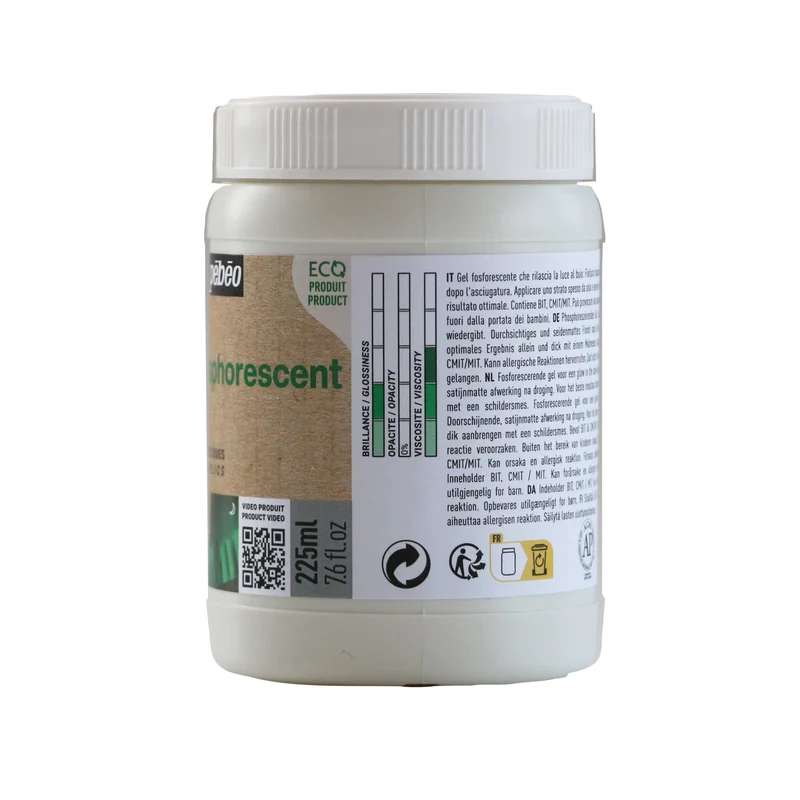 Фосфоресциращ акрилен гел PEBEO Origin 225 ml – зелен