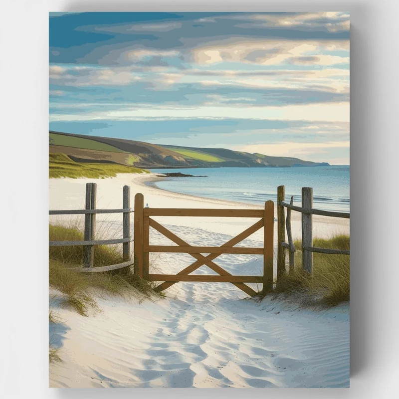 Scottish Coastal Path - Paint by Numbers Kit