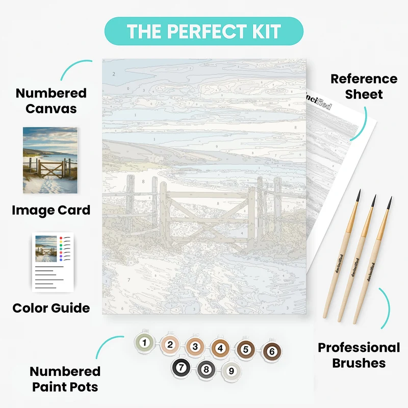 Scottish Coastal Path - Paint by Numbers Kit