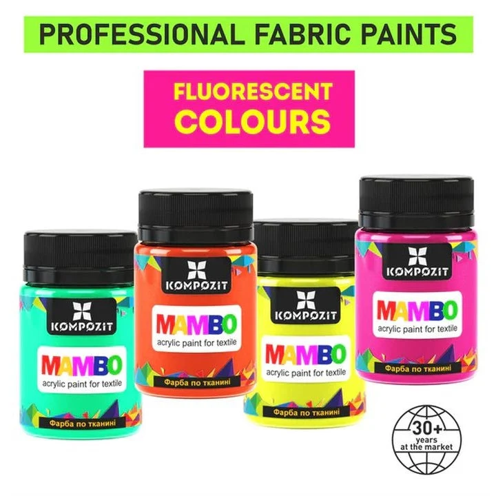 Fluorescentna boja za tekstil i kožu MAMBO 50 ml