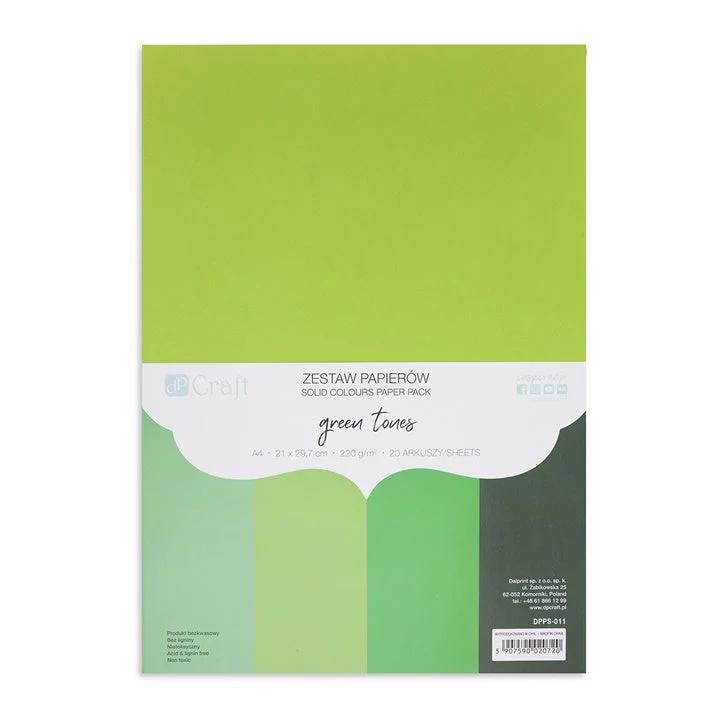 Papiri u boji DP Craft - komplet 20 kom