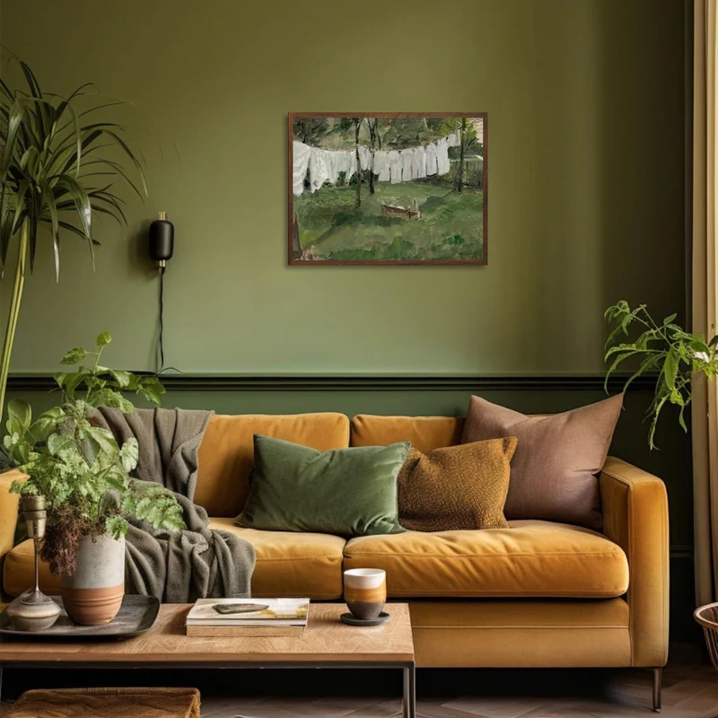 Französisches Land Vintage Leinwanddruck 30x40cm Ungerahmt