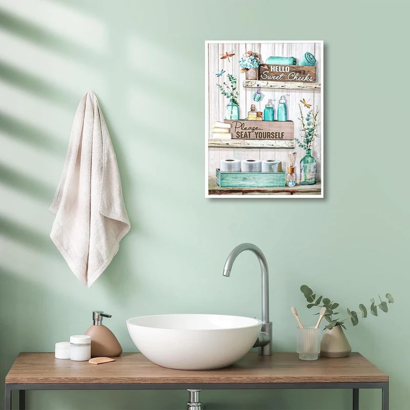 Bauernhaus Wandbilder Libelle Blumen 30x40 cm ohne Rahmen