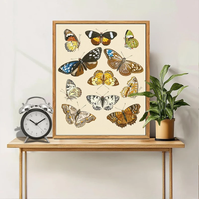 Insekten Leinwandbild mit Holzrahmen 40x60cm Wohnzimmer