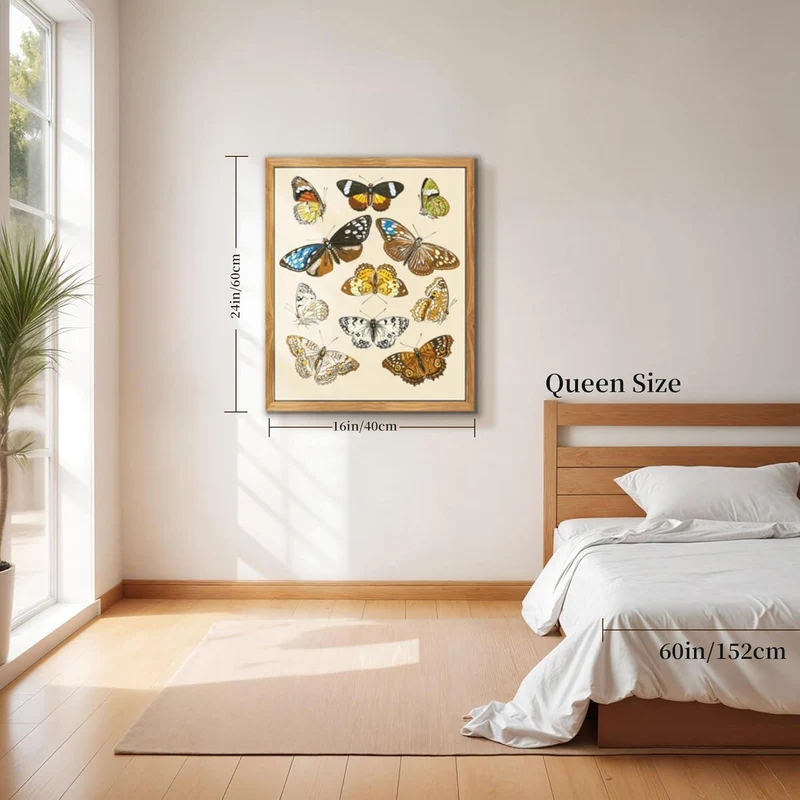 Insekten Leinwandbild mit Holzrahmen 40x60cm Wohnzimmer