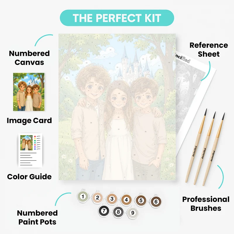 Fairy Tale Adventure - Custom Paint by Numbers Kit