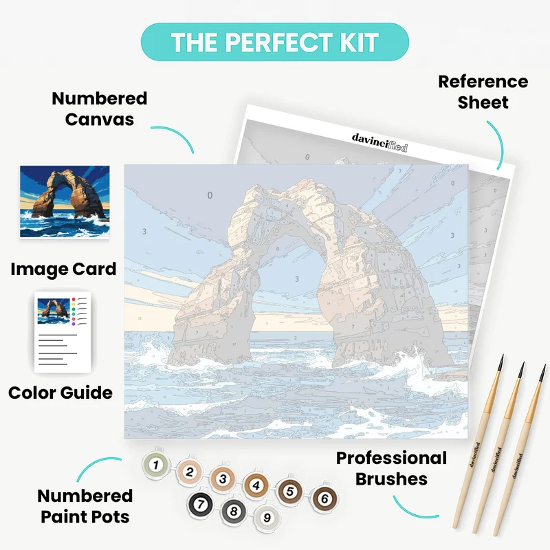 Coastal Rock Arch - Paint by Numbers Kit