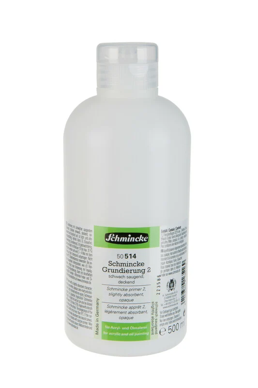 Schmincke Primer 2, schwach saugende Grundierung 500 ml