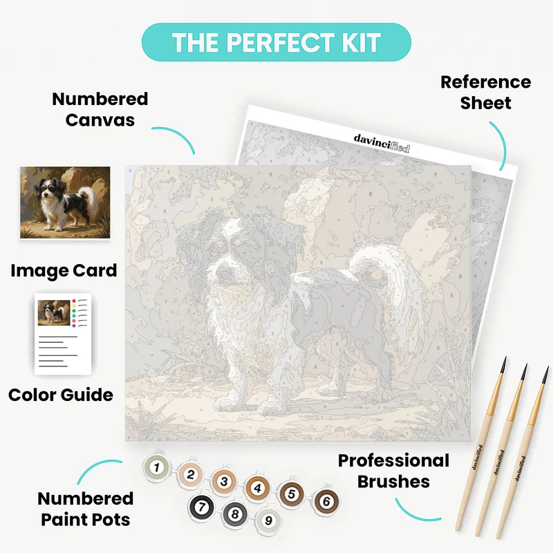 Adorable Spaniel Portrait - Paint by Numbers Kit
