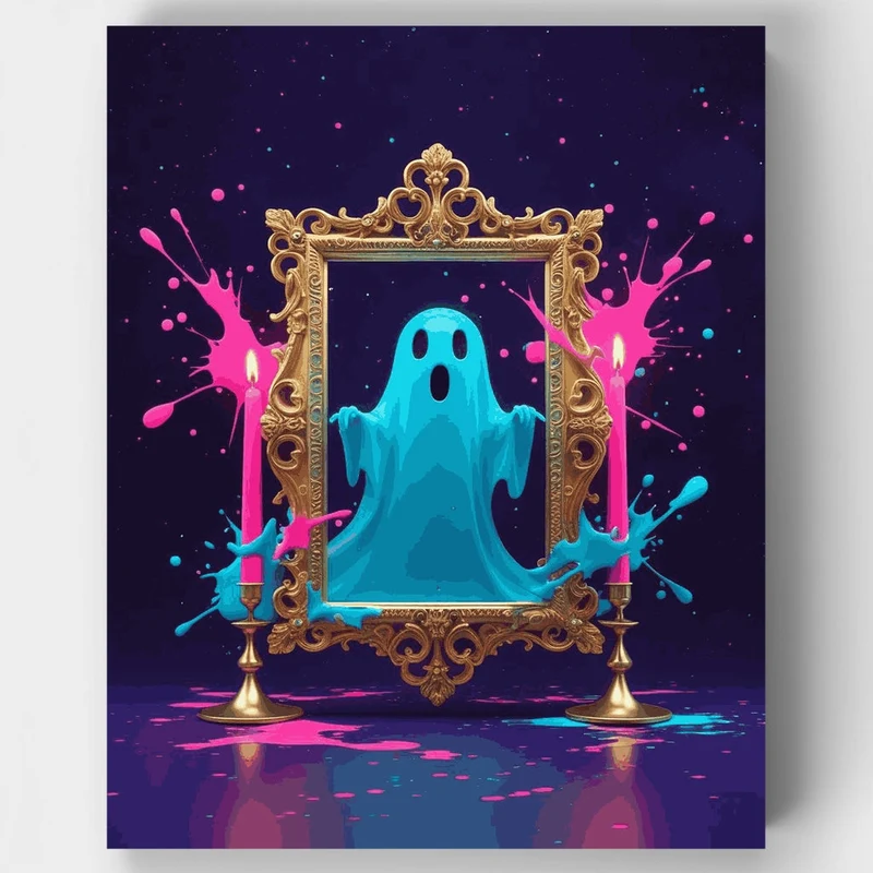 Spectral Mirror Ghost - Paint by Numbers Kit