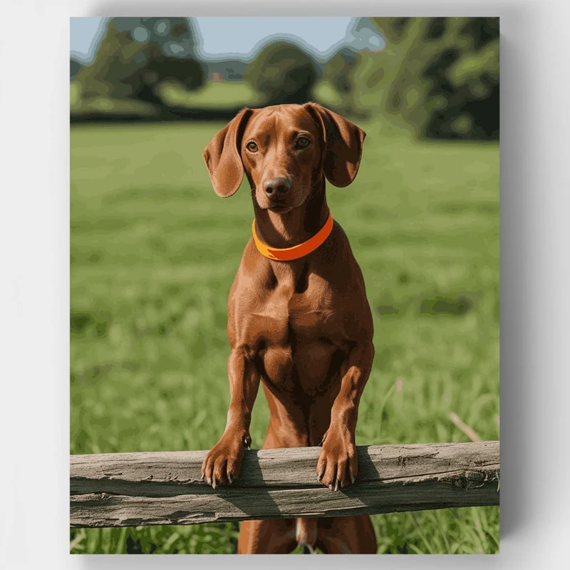 Dachshund Dog Portrait - Paint by Numbers Kit