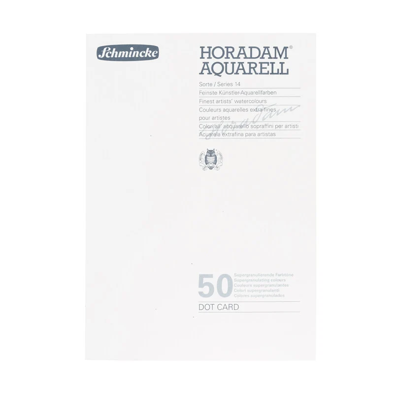 Točkasti uzornik Schmincke HORADAM Aquarell Dot Card Super Granulation - 50 boja
