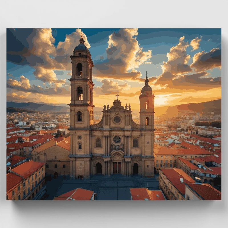 Cathedral at Sunset - Paint by Numbers Kit