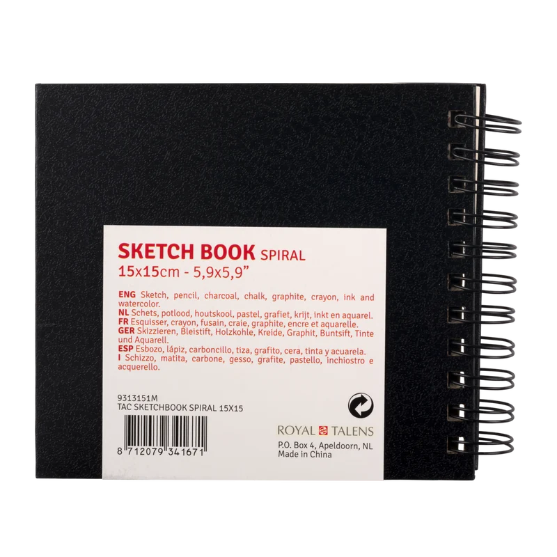 Blocco da schizzo ROYAL TALENS Art Creation 15 x 15 cm, 110 g/m², 80 fogli