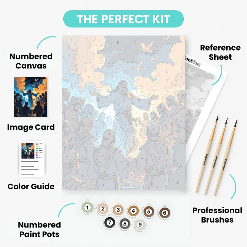 Jesus Teaching the Disciples - Paint by Numbers Kit