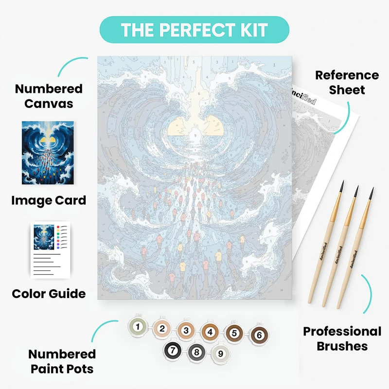 Parting of the Red Sea - Paint by Numbers Kit