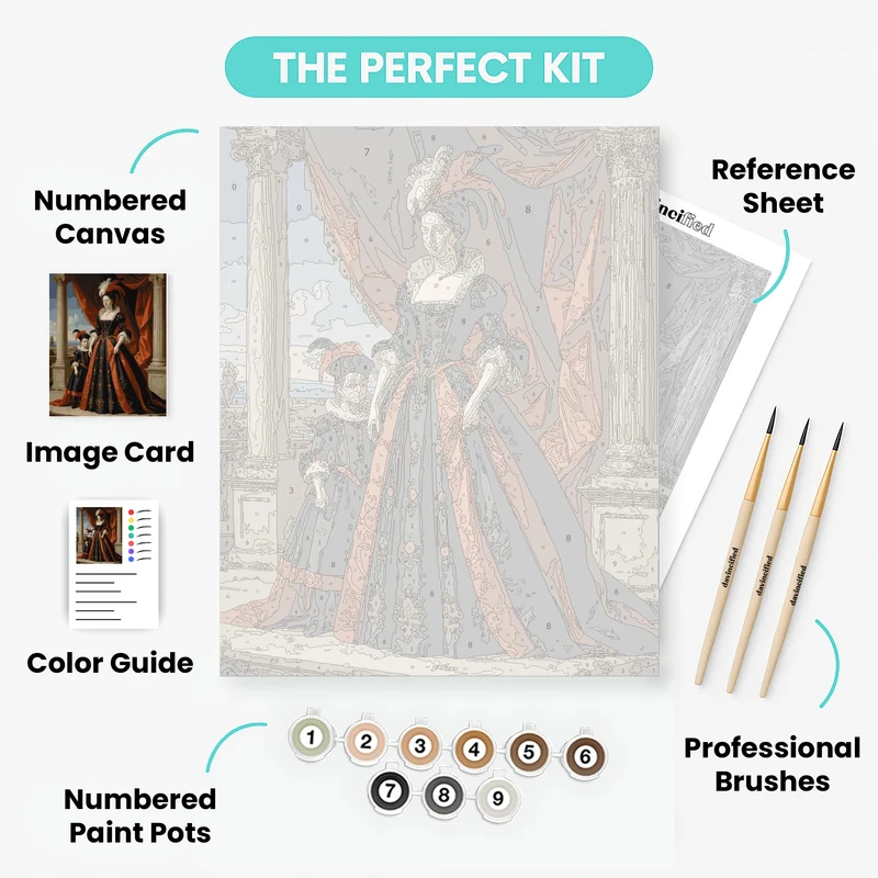 Royal Portrait with Child - Paint by Numbers Kit