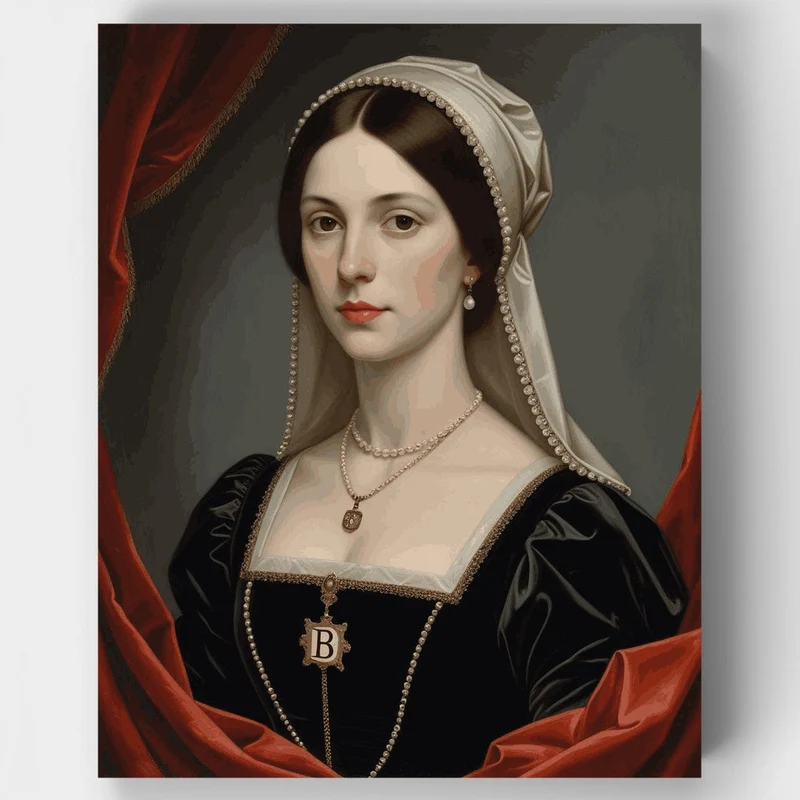 Tudor Queen Portrait - Paint by Numbers Kit