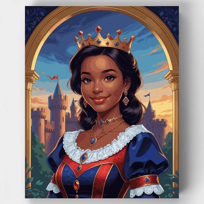 Royal Princess Portrait - Paint by Numbers Kit