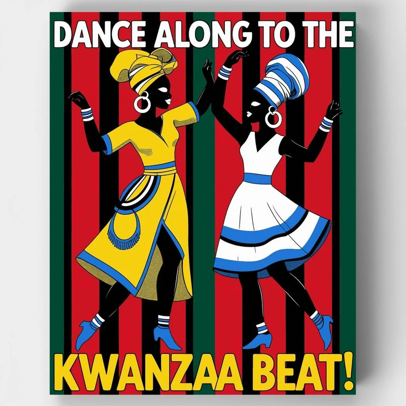 Kwanzaa Celebration Dance - Paint by Numbers Kit