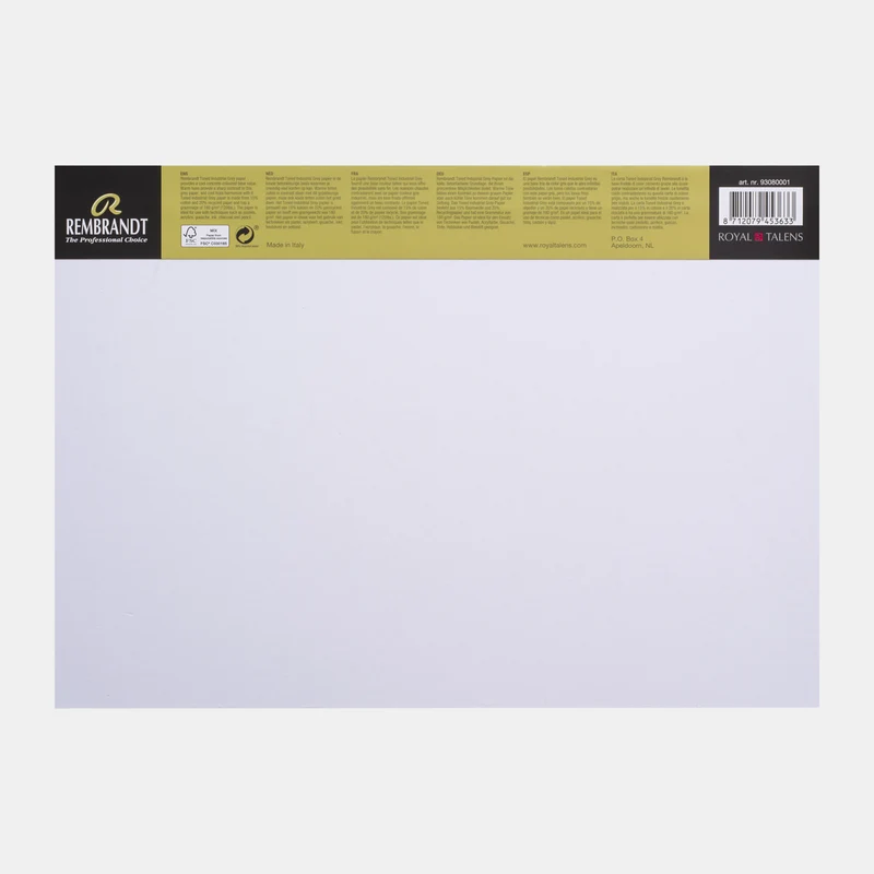 Skizzenblock ROYAL TALENS Rembrandt Toned Industrial Grey 180 g - 50 Blatt, A3