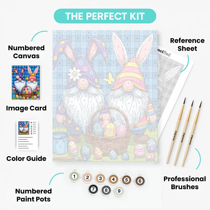 Easter Gnomes - Paint by Numbers Kit