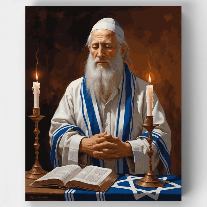 Jewish Prayer - Paint by Numbers Kit