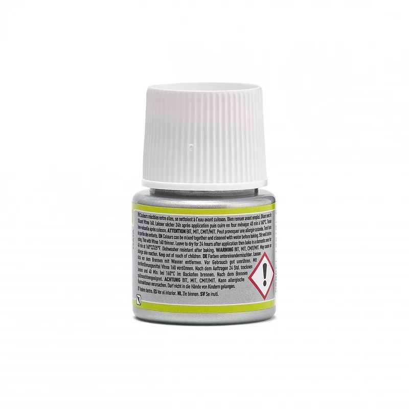 Pebeo Vitrea 160 vitražna barva za steklo 45 ml Shimmer Silver