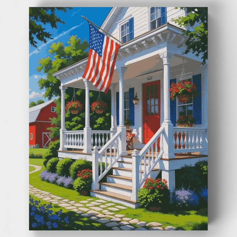 American Farmhouse Summer - Paint by Numbers Kit