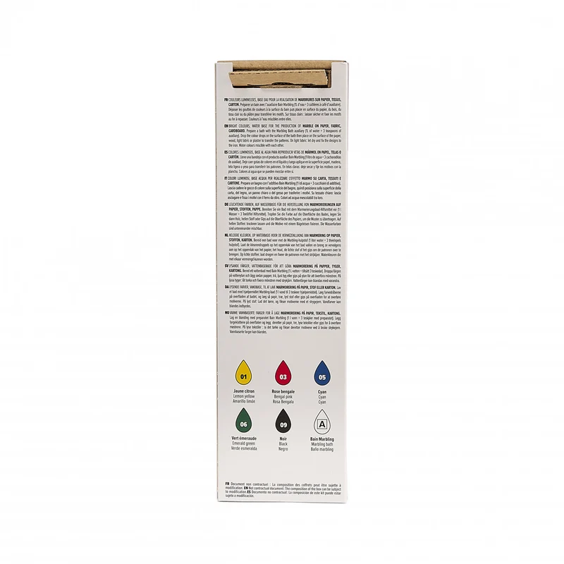 Pebeo Marbling Marmorierfarben-Set 6 x 20 ml
