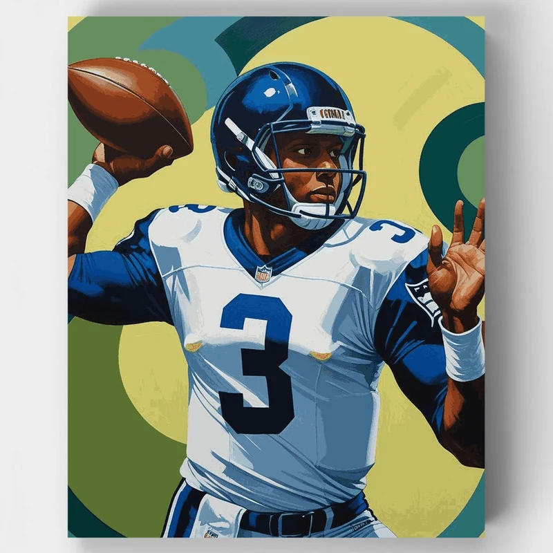 NFL Quarterback #3 - Paint by Numbers Kit