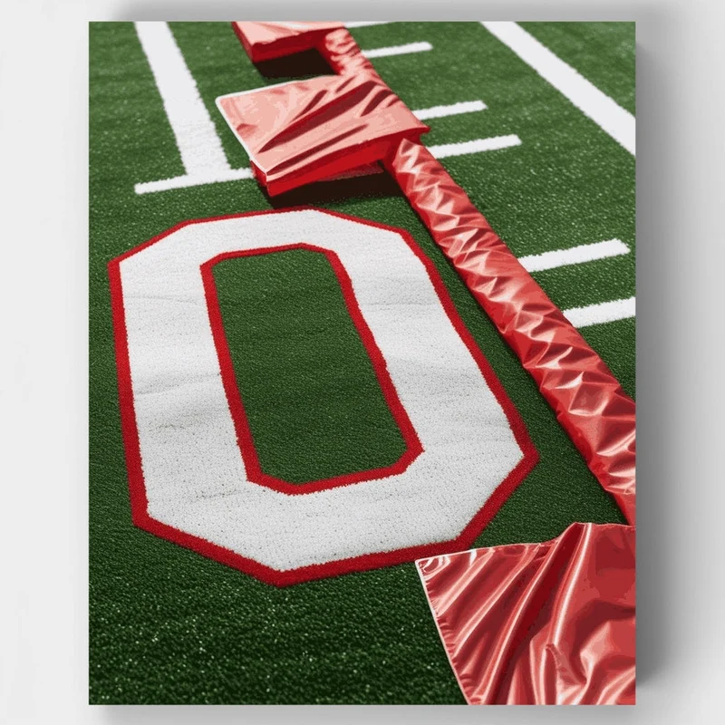 Ohio State Football Field - Paint by Numbers Kit