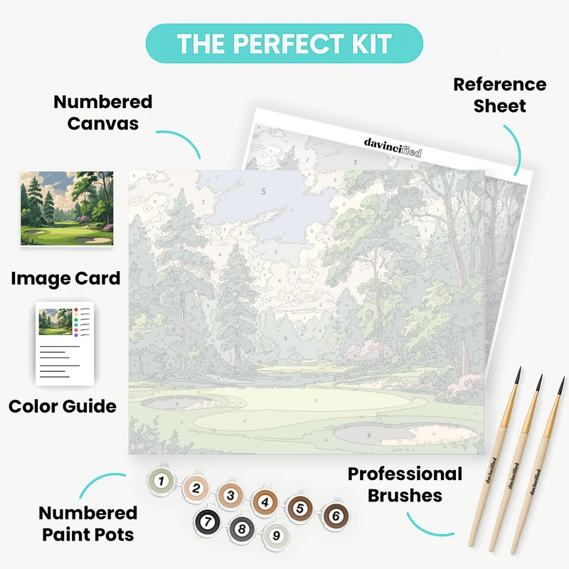 Serene Golf Course - Paint by Numbers Kit